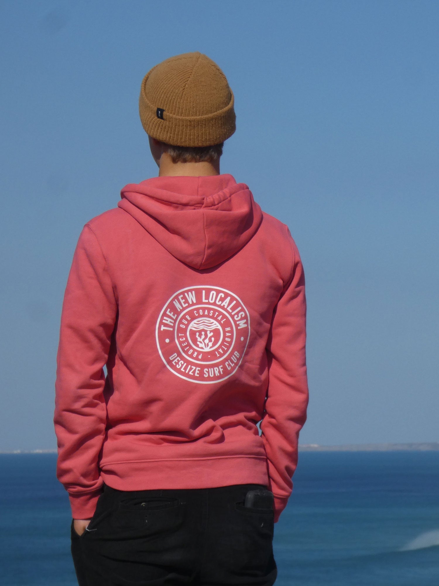 The New Localism Surf Hoodie, Back side detail