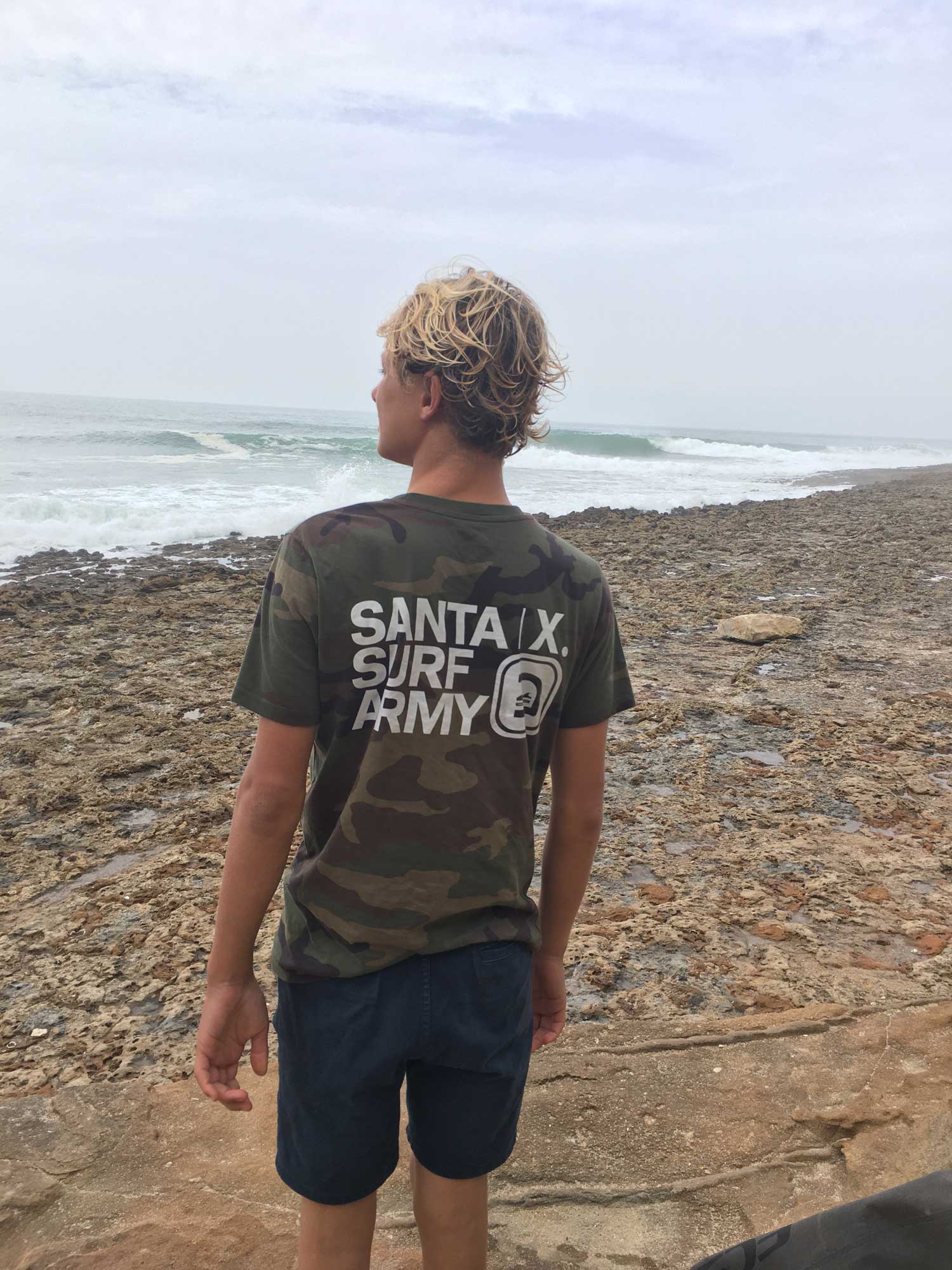 Camouflage Surf Tshirt, Back side detail