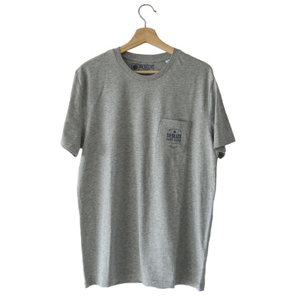 Grey Desilze Surf Club pocket Tshirt, Front side