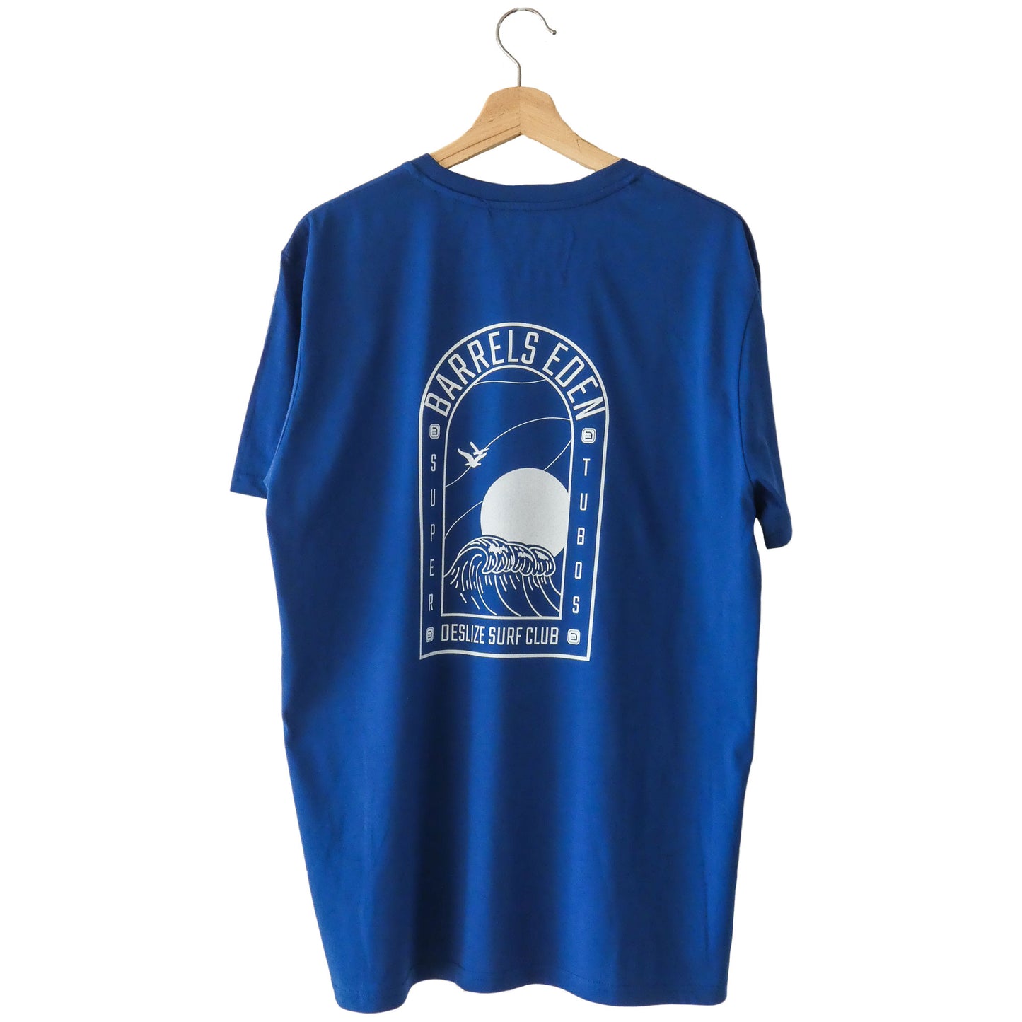 Supertubos blue tshirt, back side